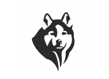 Stickdatei - Husky Silhouette